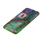 Rustic painted wood keyhole chain blue green pink Case-Mate iPhone case (Bottom)