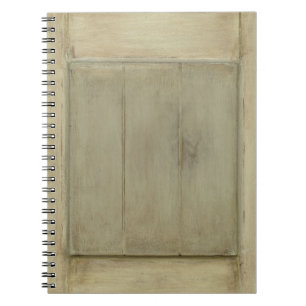 Rustic Painted Wood Notebook