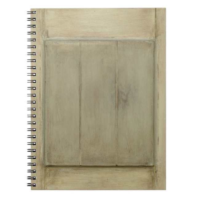 Rustic Painted Wood Notebook (Front)