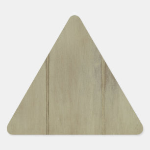 Rustic Painted Wood Triangle Sticker