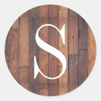 Rustic Pallet Wood Farmhouse Monogram Initial