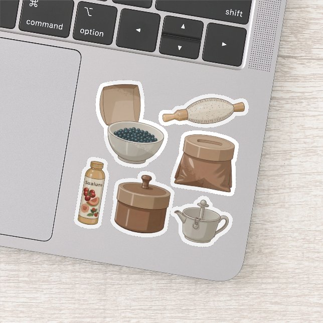 Rustic Pantry Sticker Set (Detail)