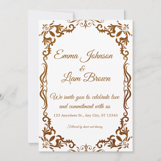 Rustic Papel Picado Mexican Wedding Invitation (Front)