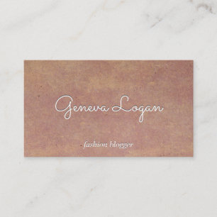 Rustic Paper Texture Background Business Card