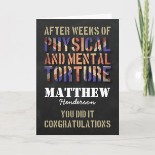 Rustic Passing Out Parade   Army Military Card