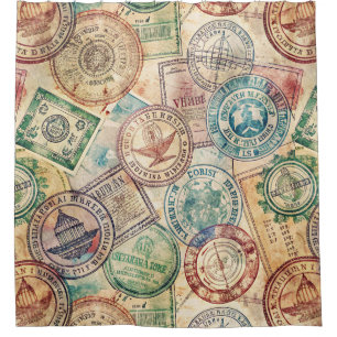 Rustic Passport Stamp Travel Pattern (1)