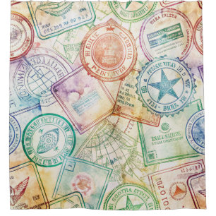 Rustic Passport Stamp Travel Pattern (3)