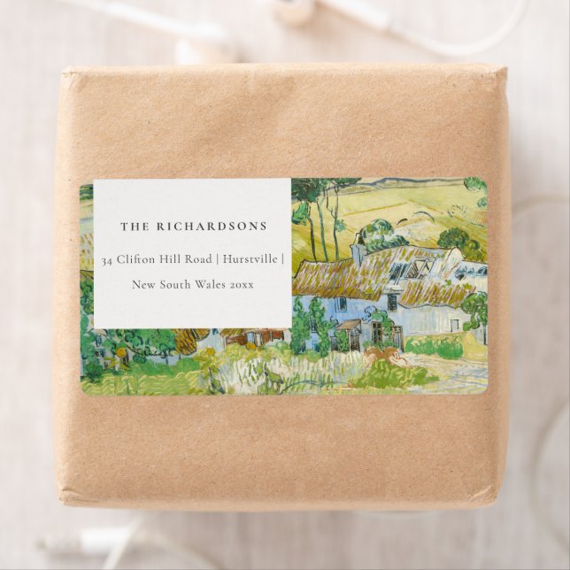 Rustic Pastel Fields Mountain Landcape Adresse (En situation)
