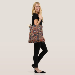 Rustic Patchwork Kilim Geometric Tapestry Tote Bag