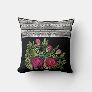 Rustic patchwork, patchwork throw pillow