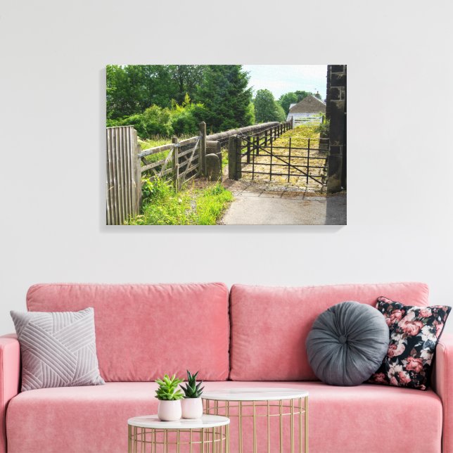 Rustic Path, Mytholmroyd Canvas Print (Insitu(LivingRoom))