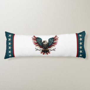 Rustic patriotic American/USA bald eagle Body Pillow