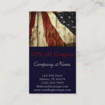 Rustic Patriotic American Wooden Construction