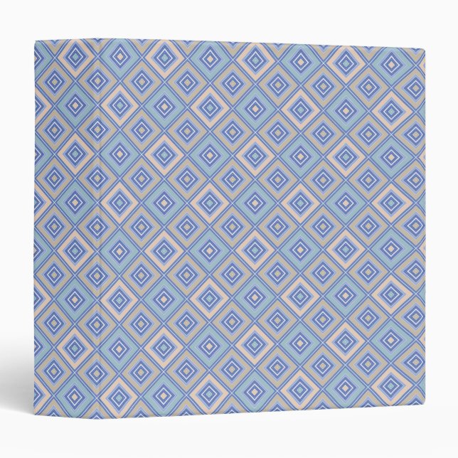 Rustic pattern of squares in patchwork style  binder (Front/Spine)