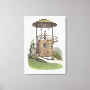 Rustic Pavilion at Marcilly, from 'Habitations Cha Canvas Print
