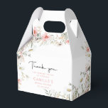 Rustic Peach Wildflowers Favor Box<br><div class="desc">Complete your rustic bridal shower with our "Rustic Peach Wildflowers Favour Box." These boxes, featuring peach and sage green wildflowers, are perfect for holding bridal shower favours. Customize every detail to match your unique style, and use them as wedding shower decorations and guest gifts to say thank you. These floral...</div>