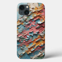 Rustic Peeling Paint Abstract Phone Case Colourfu