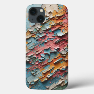 Rustic Peeling Paint Abstract Phone Case Colourfu