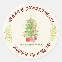 Rustic Personalize Greenery Christmas