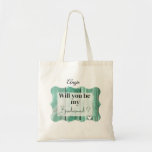 Rustic Personalized Bridesmaid Proposal  Tote Bag<br><div class="desc">Personalized Tote Bag Bridesmaid Proposal Gift
Classic tote bag as bridesmaid gift idea. Bring an ordinary bag to a fun level with wonderful prints. Personalized this bag too by indicating bridesmaid name.</div>