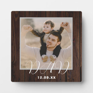 Rustic Personalized Dad Plaque