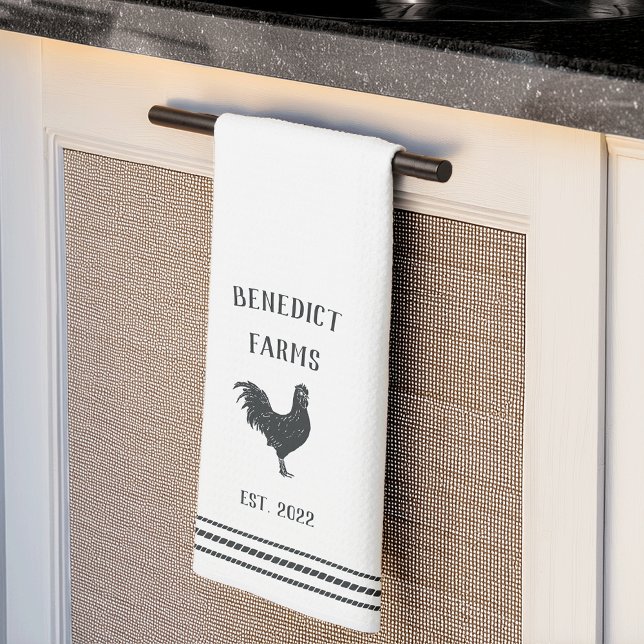 Rustic Personalized Farm Name Kitchen Towel (Creator Uploaded)