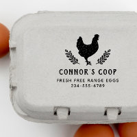 Rustic Personalized Farm Or Chicken Coop Egg