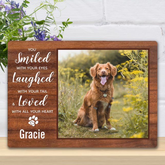 Rustic Personalized Keepsake Dog Pet Memorial Plaque (Creator Uploaded)
