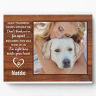 Rustic Personalized Photo Keepsake Pet Memorial