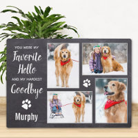 Rustic Pet Dog Memorial Keepsake Photo Collage