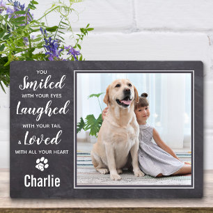 Rustic Pet Loss Keepsake Pet Memorial Photo Plaque