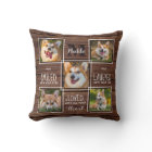 Rustic Pet Memorial Dog Loss Gift 5 Photo Collage