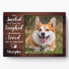 Rustic Pet Memorial Personalized Dog Loss Photo