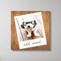 Rustic Photo Frame with Square Instagram and Wood