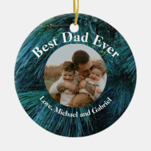 rustic pine ceramic ornament