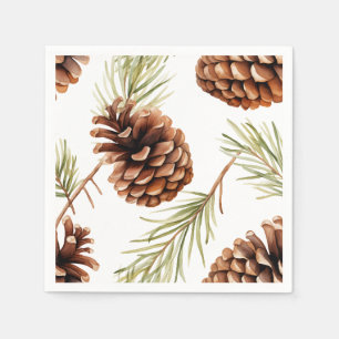 Rustic Pine Cone  Napkin