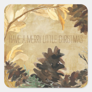 Rustic Pine Cones Stickers