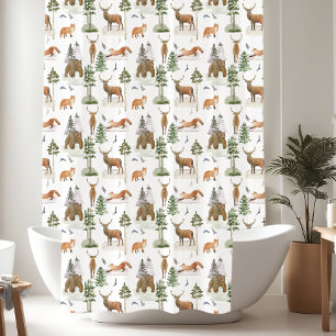 Rustic Pine Trees pattern