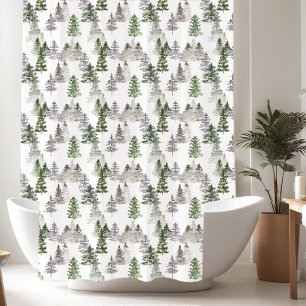 Rustic Pine Trees pattern