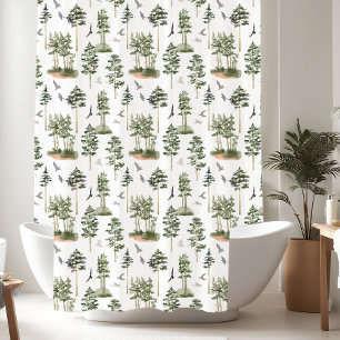 Rustic Pine Trees pattern