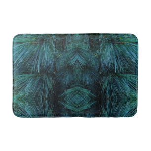 Rustic Pine trees pine forest green conifers Bath Mat