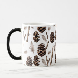Rustic Pinecone Color Morphing Mug – Farmhouse 