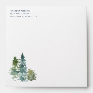 Rustic Pines Return Address Envelope