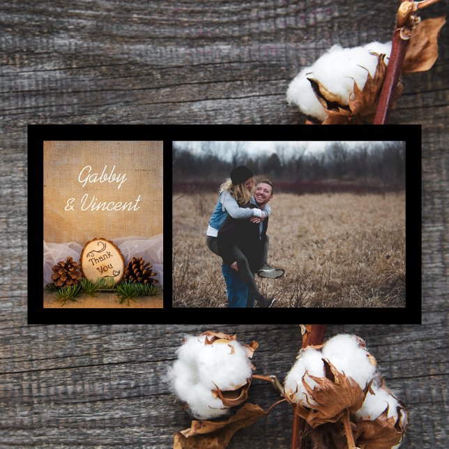 Rustic Pines Woodland Wedding Thank You (Creator Uploaded)