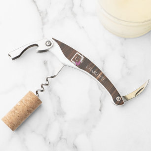 Rustic Pink Butterfly Corkscrew
