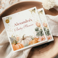 Rustic Pink Pumpkin Baby Shower