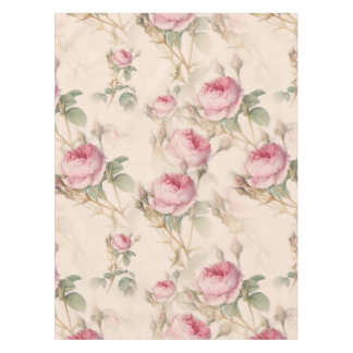 Rustic Pink Rose Tablecloth