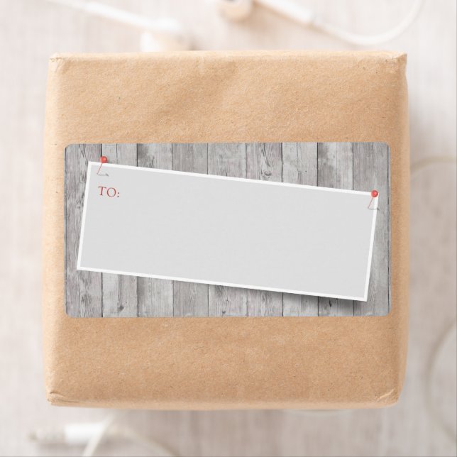 Rustic Pinned Blank Address (Insitu)
