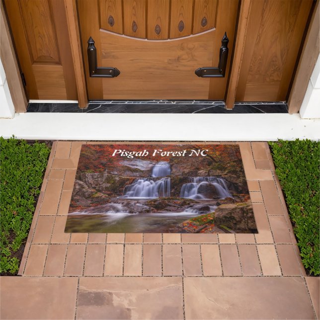 Rustic Pisgah Forest NC Doormat (Outdoor)