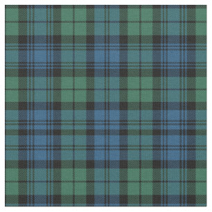 Rustic Plaid Campbell Blue and Green Tartan Fabric